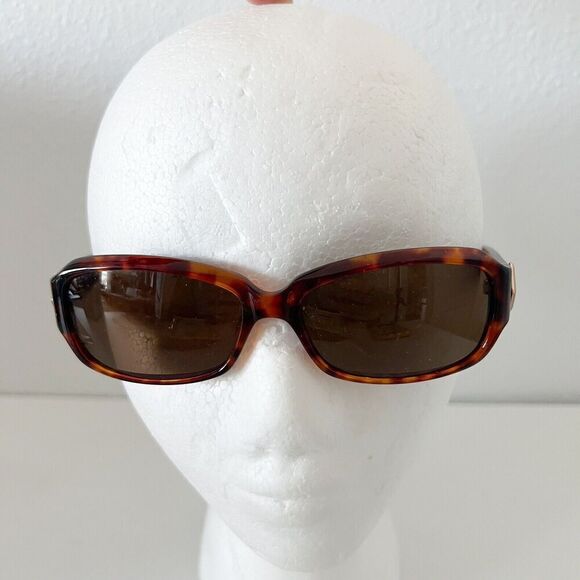 Fossil Sunglasses Tortoise Sunbury PS7135 Womens Brown Frame Gold Accent Shades - Picture 2 of 9